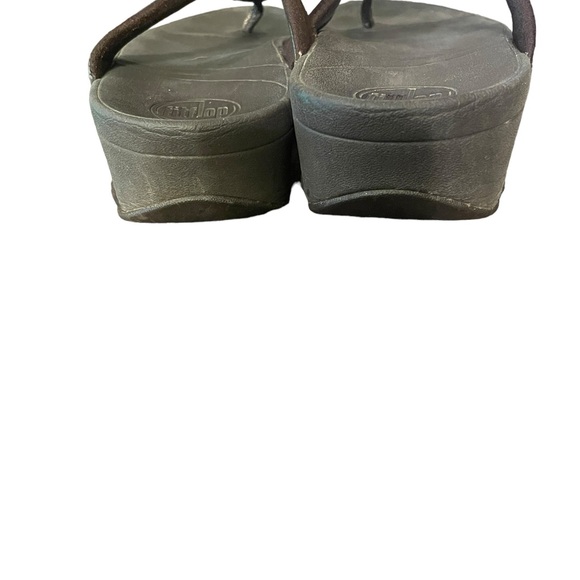 Fitflop Bronze and Brown Thong Sandals Size 7 - Picture 3 of 6